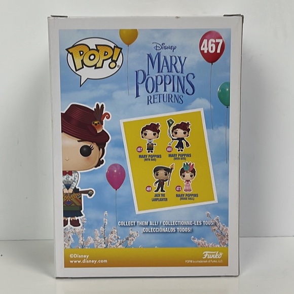 Funko Pop Mary Poppins Returns w Bag 467 NIB emily blunt disney movie - Picture 3 of 12
